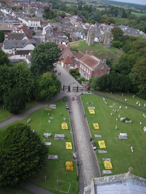 Christchurch Priory Cemetary from Steeple